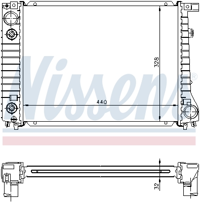 NISSENS Kühler, Motorkühlung 60796A