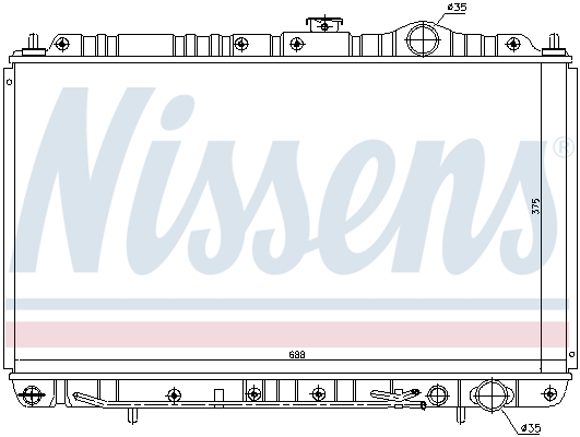 NISSENS Kühler, Motorkühlung 62844