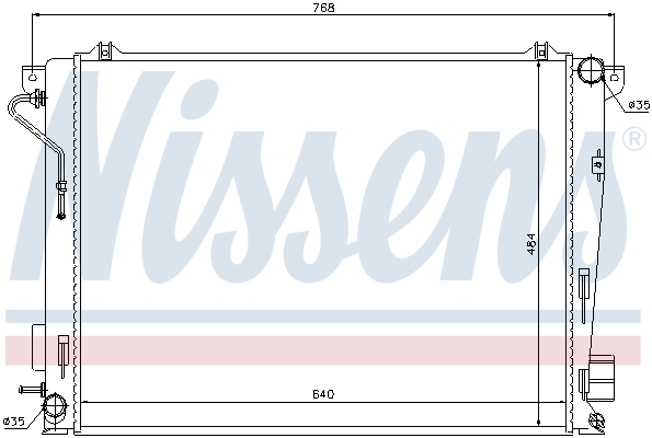 NISSENS Kühler, Motorkühlung 67069
