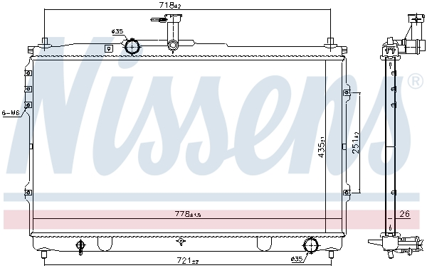 NISSENS Kühler, Motorkühlung 67097