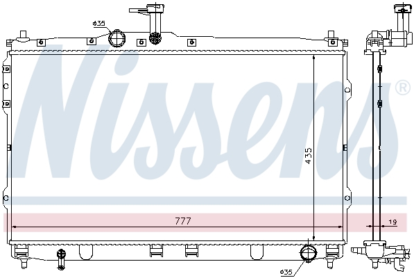 NISSENS Kühler, Motorkühlung 67472