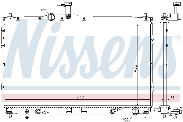 NISSENS Kühler, Motorkühlung 67474