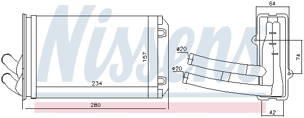 NISSENS Wärmetauscher, Innenraumheizung 70222
