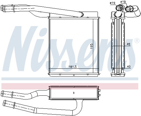 NISSENS Wärmetauscher, Innenraumheizung 71746