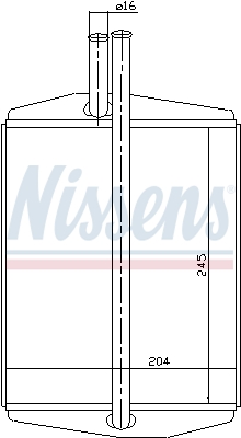 NISSENS Wärmetauscher, Innenraumheizung 71748