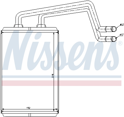 NISSENS Wärmetauscher, Innenraumheizung 77612