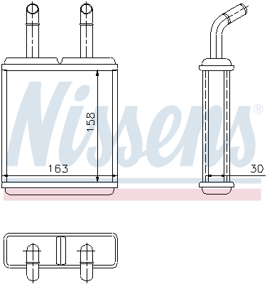 NISSENS Wärmetauscher, Innenraumheizung 77621