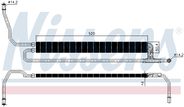 NISSENS Ölkühler, Lenkung 90625