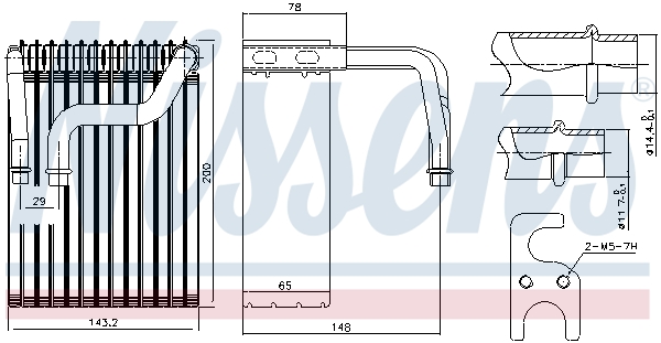 NISSENS Verdampfer, Klimaanlage 92237