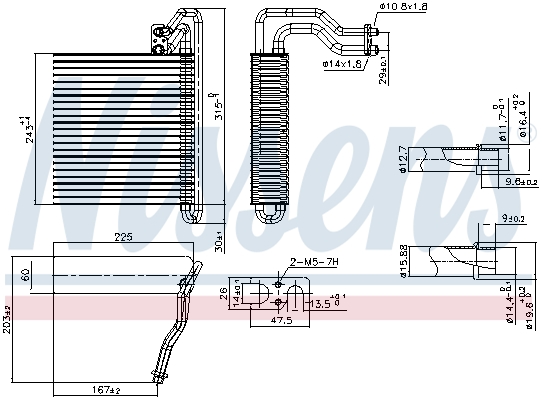 NISSENS Verdampfer, Klimaanlage 92333