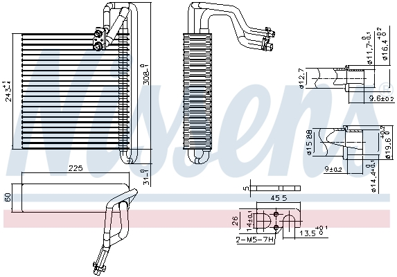 NISSENS Verdampfer, Klimaanlage 92336