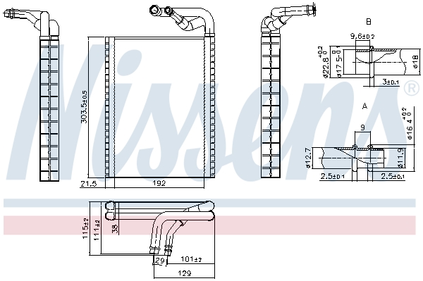 NISSENS Verdampfer, Klimaanlage 92370