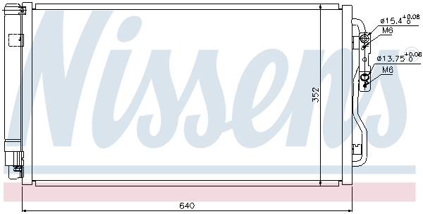 NISSENS Kondensator, Klimaanlage 940236