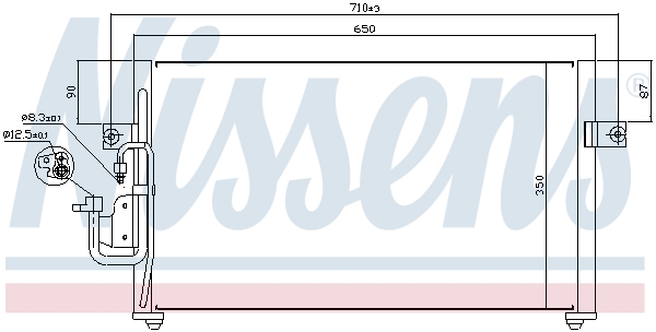 NISSENS Kondensator, Klimaanlage 94037