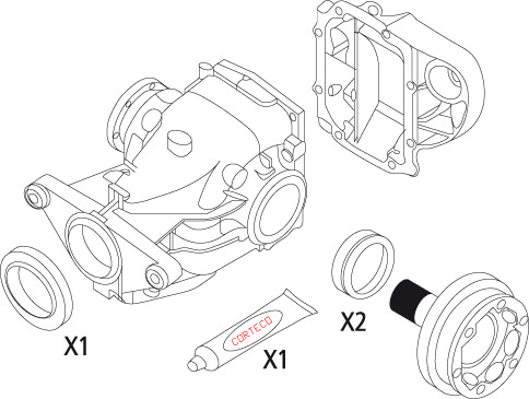 CORTECO Dichtungssatz, Differential 19535823