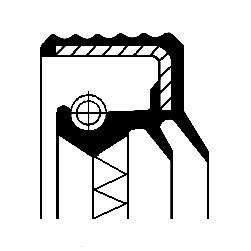 CORTECO Wellendichtring, Verteilergetriebe 12016928B