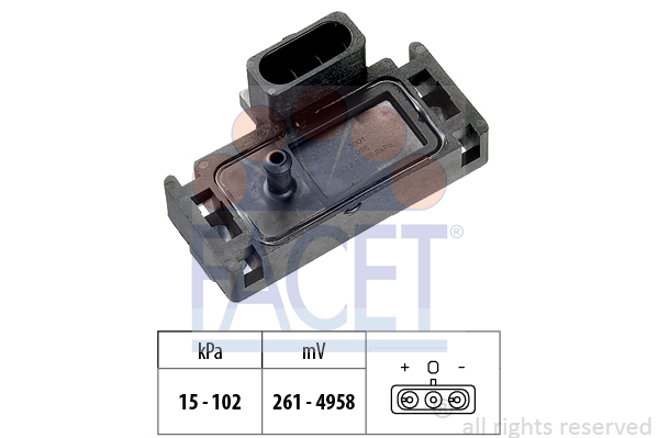 FACET Luftdrucksensor, Höhenanpassung 10.3001