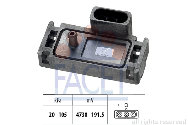 FACET Luftdrucksensor, Höhenanpassung 10.3007