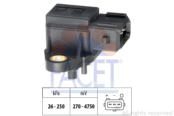 FACET Luftdrucksensor, Höhenanpassung 10.3117