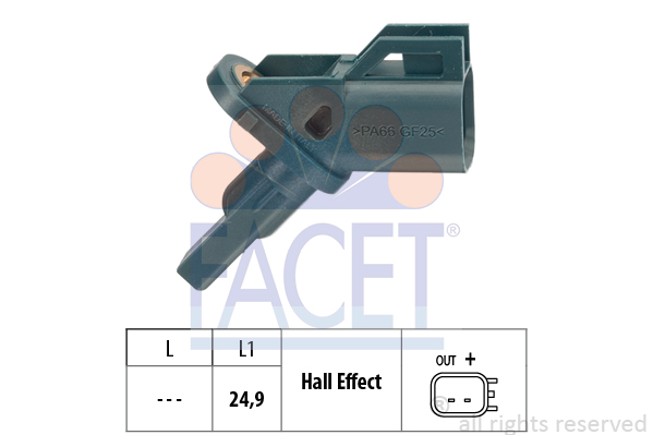 FACET Sensor, Raddrehzahl 21.0002