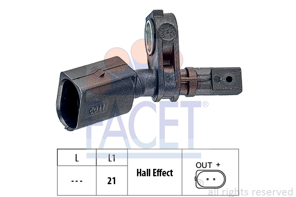 FACET Sensor, Raddrehzahl 21.0011