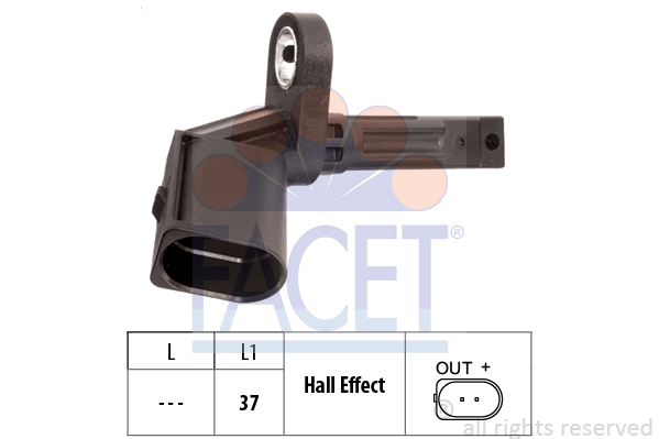 FACET Sensor, Raddrehzahl 21.0014