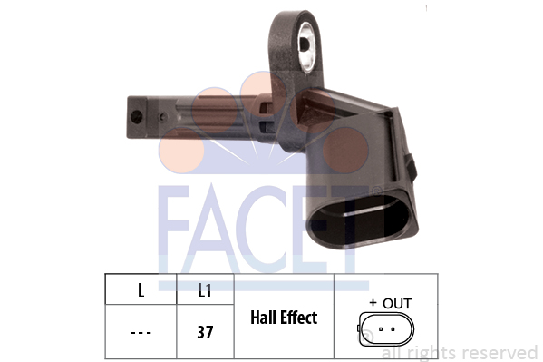 FACET Sensor, Raddrehzahl 21.0015