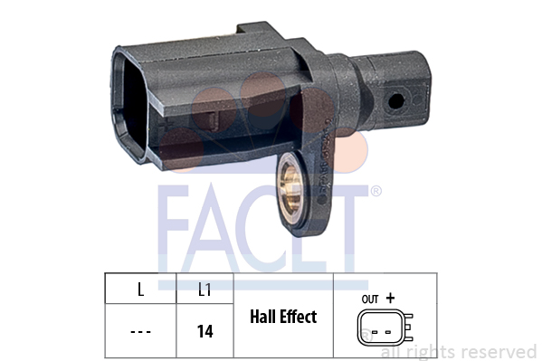 FACET Sensor, Raddrehzahl 21.0018