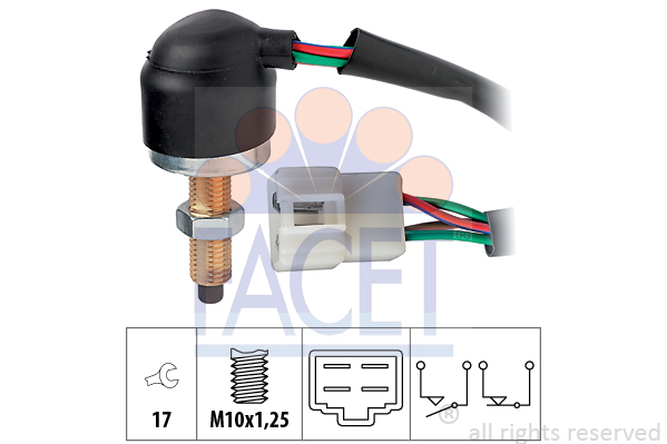 FACET Bremslichtschalter 7.1166