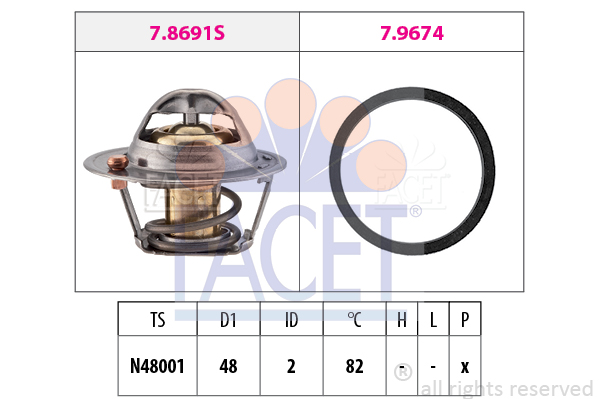 FACET Thermostat, Kühlmittel 7.7999
