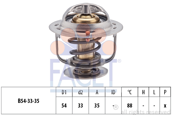 FACET Thermostat, Kühlmittel 7.8248S