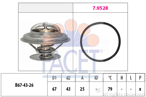 FACET Thermostat, Kühlmittel 7.8333