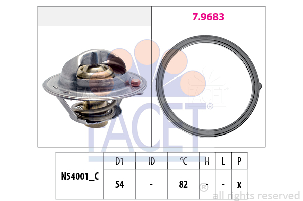 FACET Thermostat, Kühlmittel 7.8727