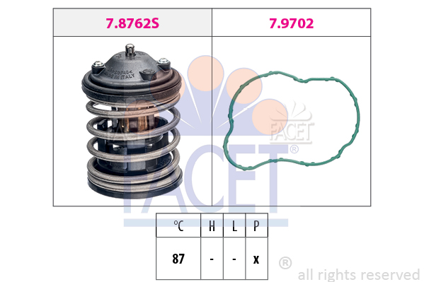 FACET Thermostat, Kühlmittel 7.8827