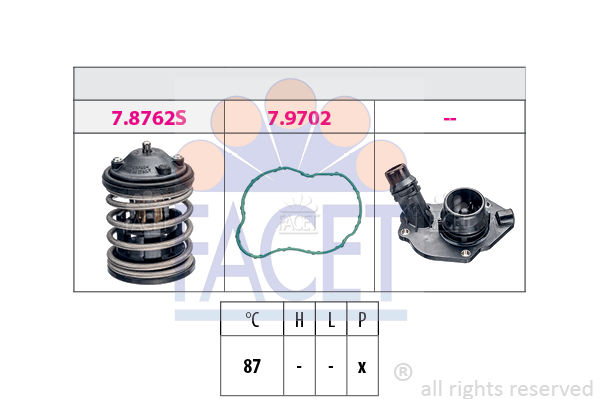 FACET Thermostat, Kühlmittel 7.8827K