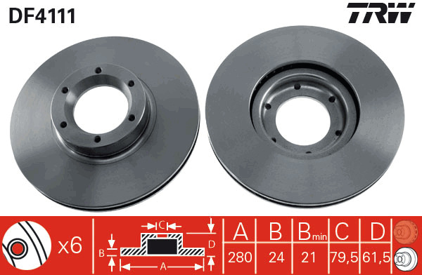 TRW Bremsscheibe DF4111
