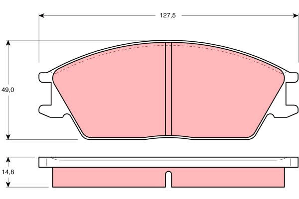 TRW Bremsbelagsatz, Scheibenbremse GDB373