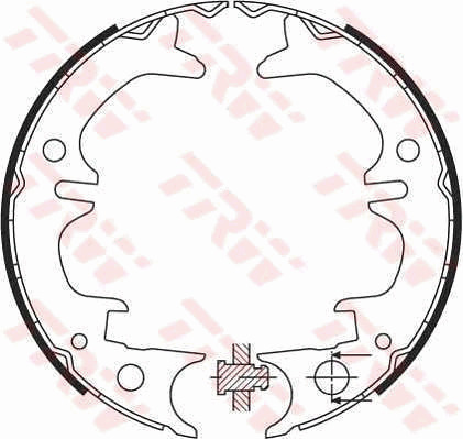 TRW Bremsbackensatz, Feststellbremse GS8430