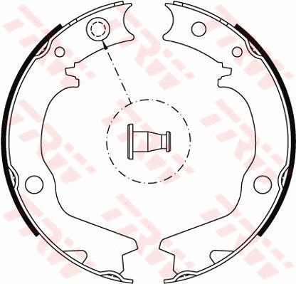 TRW Bremsbackensatz, Feststellbremse GS8479
