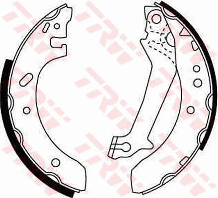 TRW Bremsbackensatz GS8607