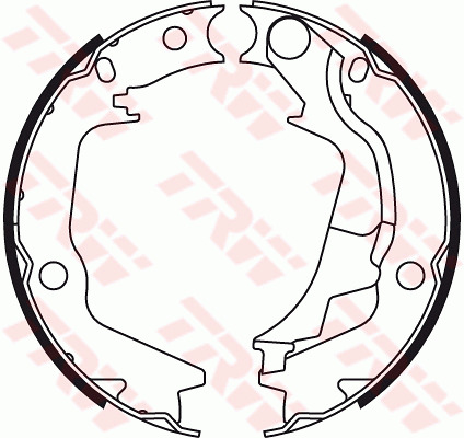 TRW Bremsbackensatz, Feststellbremse GS8782