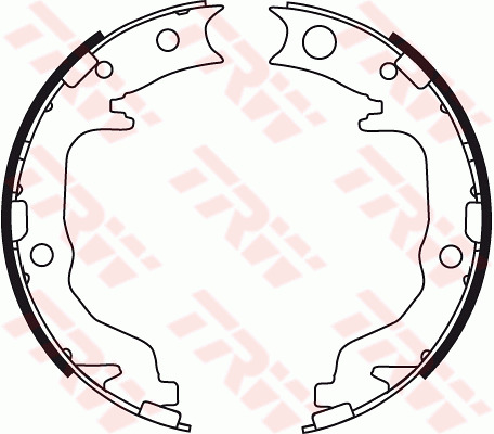 TRW Bremsbackensatz, Feststellbremse GS8783