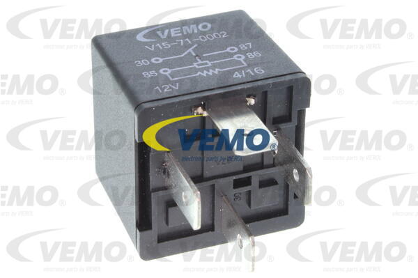 VEMO Relais, Kühlerlüfternachlauf V15-71-0002