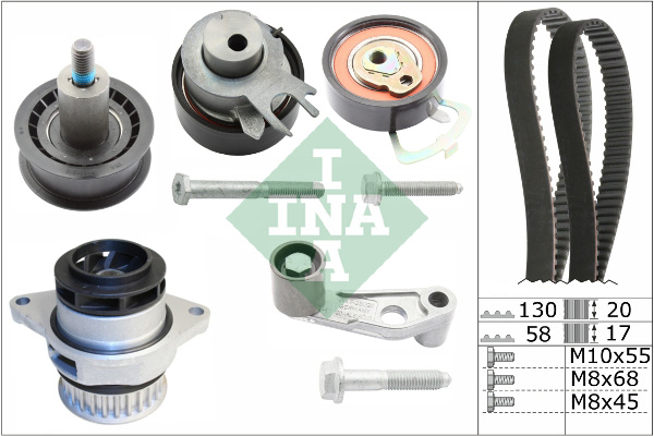 INA Wasserpumpe + Zahnriemensatz 530 0089 30