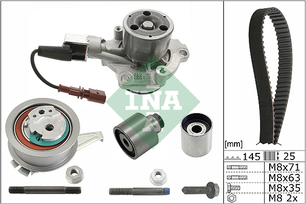 INA Wasserpumpe + Zahnriemensatz 530 0650 30