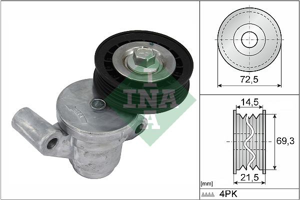 INA Riemenspanner, Keilrippenriemen 534 0705 10