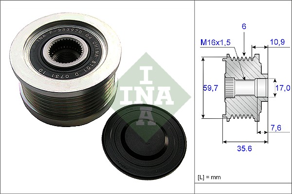 INA Generatorfreilauf 535 0046 10