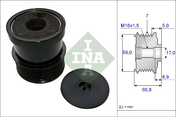 INA Generatorfreilauf 535 0070 30