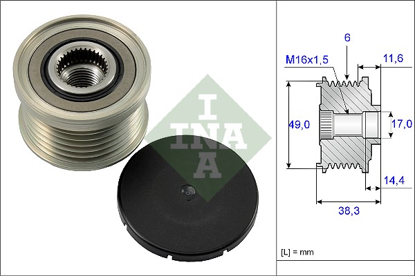 INA Generatorfreilauf 535 0127 10