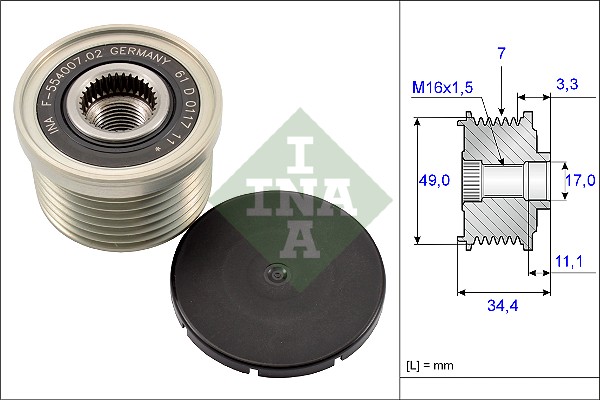 INA Generatorfreilauf 535 0164 10